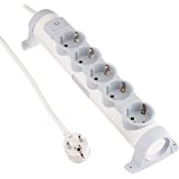 Legrand- 694631 Bases Múltiples Confort - Regleta con 5 enchufes- regleta enchufes con interruptor- cable de 1-5mts…
